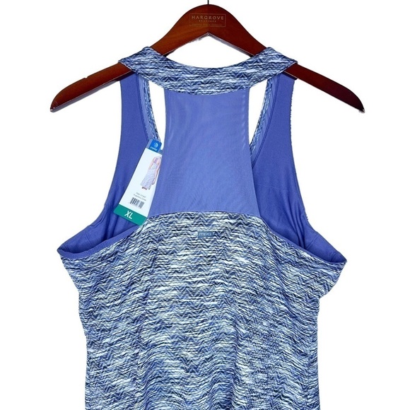 MPG MONDETTO Performance Gear Racer Back Travel Dress Size XL Purple Grey Combo - Picture 11 of 16